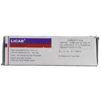 Licab, Generic Eskalith, Lithium Carbonate, 300 mg, Box description