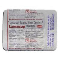 Lansocap, Generic Prevacid, Lansoprazole Sustained Release, 30 mg, Strip description
