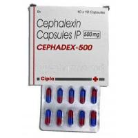 Cephadex-500, Generic Keflex, Cephalexin, 500mg, Capsules