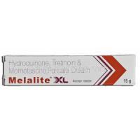 Melalite XL, Generic Hydroquinone 2%, Tretionoin 0.025%, Mometasone Furoate 0.1%, Box