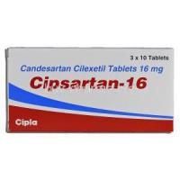 Cipsartan-16, Generic Atacand, Candesartan Cilexetil, 16mg, Box