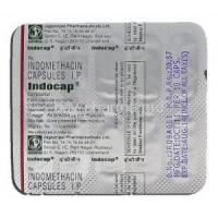 Indocap, Generic Indocin, Indomethacin, 25mg, Strip description