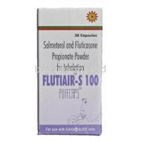 Flutiair-S 100, Generic Advair, Salmeterol and Fluticasone, Propionate Powder for Inhalation, Box
