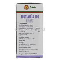Flutiair-S 100, Generic Advair, Salmeterol and Fluticasone, Propionate Powder for Inhalation, Box description
