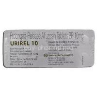 Urirel 10, Generic Uroxatral, Alfuzosin, 10mg, Prolonged-Release, Strip description