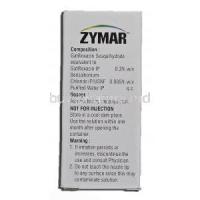 Zymar, Gatifloxacin, 0.3%, 5ml, Eye Drops, Box description