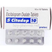 S Citadep, Generic  Lexapro,  Escitalopram 10 Mg Tablet (Protec)