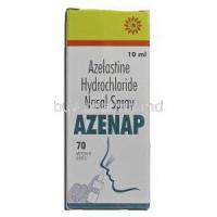Azenap, Azelastine Hydrochloride, 10ml, Nasal spray, Box