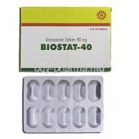 Biostat-40, Atorvastatin, 40mg, Tablet