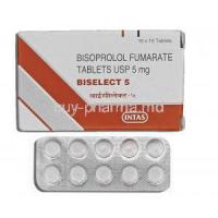 Biselect, Bisoprolol Fumarate 5mg Box, Tablets
