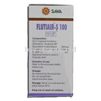 Flutiair-s 100, Salmeterol And Fluticasone Propionate Powder For Inhalation, Box description