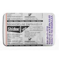 Shidox, Doxycycline HCL, 100mg, Strip Description