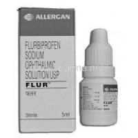 Flur, Flurbiprofen Sodium 5ml Box and Bottle