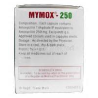Mymox - 250, Generic Amoxicillin, Amoxycillin, 250mg Box Description