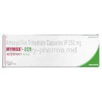 Mymox - 250, Generic Amoxicillin, Amoxycillin, 250mg Box
