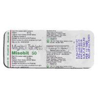 Misobit 50, Generic Glyset, Miglitol 50mg Strip description