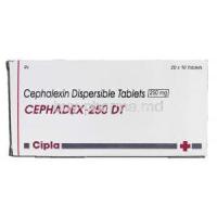 Cephadex 250 DT, Generic Keflex, Cephalexin Dispersible 250mg Box