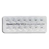 Simvastatin Tablets, Generic  Zocor, Simvastatin 80mg Tablet Strip Back