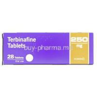 Terbinafine, Generic  Lamisil, Terbinafine 250mg, Box