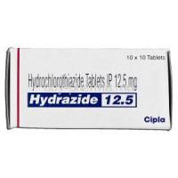 Hydrazide 12.5, Generic Esidrex, Hydrochlorothiazide 12.5mg, Box
