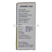 Axone 500, Generic Rocephin, Ceftriaxone Sodium 500mg Injection, G.M.H. Organics manufacturer