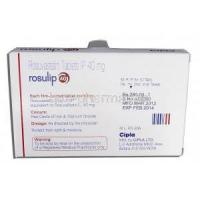 Rosulip 40, Generic Crestor, Rosuvastatin 40mg, Box Description