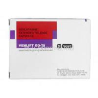 Venlift OD-75, Generic Effexor XR, Venlafaxine, 75 mg, Box
