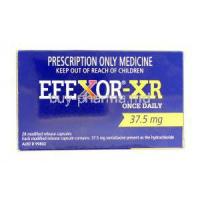 Efexor-XR, Branded, Venlafaxine XR, 37.5mg, Box