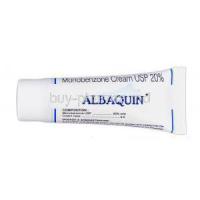 Albaquin Cream, Brand, Monobenzone, 20 percent, Tube