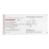 Perinorm, Generic Reglan, Metoclopramide HCL, 10 mg, Box Description