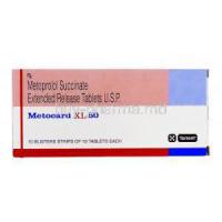 Metocard XL, Generic  Lopressor Toprol XL, Metoprolol Succinate  XR 50mg box