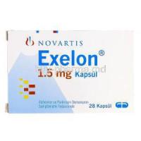 Exelon, Rivastigmine Hydrogen Tartrate 1.5mg box