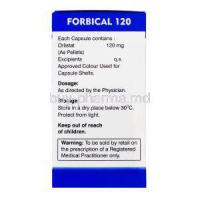 Forbical, Generic Xenical, Orlistat 120mg  storage condition
