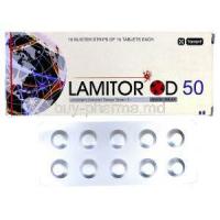 Lamitor OD, Generic  Lamictal, Lamotrigine 50mg Sustained-Release