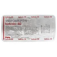 Isotroin, Generic  Accutane, Isotretinoin 30mg  blister pack