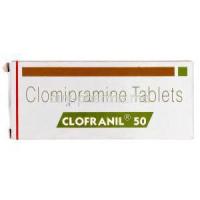Clofranil, Generic Anafranil, Clomipramine  50mg box