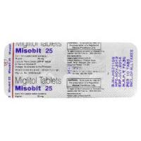 Misobit, Generic Glyset, Miglitol 25mg  blister pack information