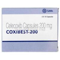 Coxibest-200, Generic Celebrex, Celecoxib 200mg Box