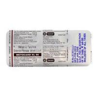 Metocard XL 50, Generic Lopressor, Metoprolol Succinate 50mg blister pack information