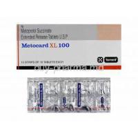 Metocard XL 100, Generic Lopressor, Metoprolol 100mg
