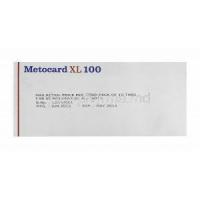 Metocard XL 100, Generic Lopressor, Metoprolol 100 mg batch