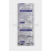 Metocard XL 100, Generic Lopressor, Metoprolol 100 mg blister pack information