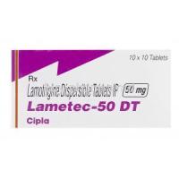 Lametec-50 DT, Generic Lamictal, Lamotrigine 50mg Box
