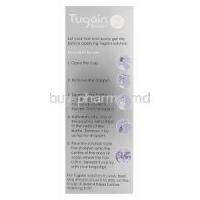 Tugain Solution 2, Generic Rogaine, Minoxidil Topical Solution 2% 60ml Box Directions for Use