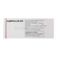 Campicillin-500, Generic Omnipen, Ampicillin 500mg Box Information