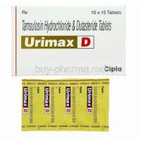 Urimax D, Generic Flomax Plus, Tamsulosin Hydrochloride 0.4mg and Dutasteride 0.5mg