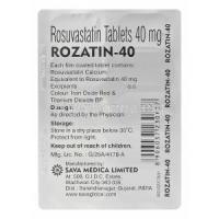 Rozatin-40, Generic Crestor, Rosuvastatin 40mg Blister Pack Information