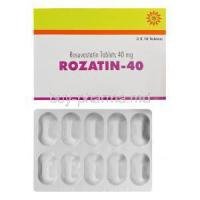 Rozatin-40, Generic Crestor, Rosuvastatin 40mg