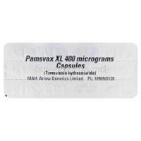 Pamsvax XL, Generic Flomax, Tamsulosin Hydrocholride 400mcg Blister Pack
