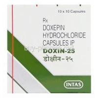 Doxin-25, Generic Sinequan, Doxepin 25mg Box